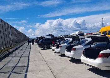 Dogana dhe agjentët e Kufirit zbarkojnë në Porto Romano, kontrolle të shtuara me qen ndaj makinave të importuara