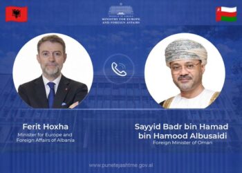 Hoxha telefonatë me homologun e Omanit: Kriza në Lindjen e Mesme kërcënon rrugët ekonomike