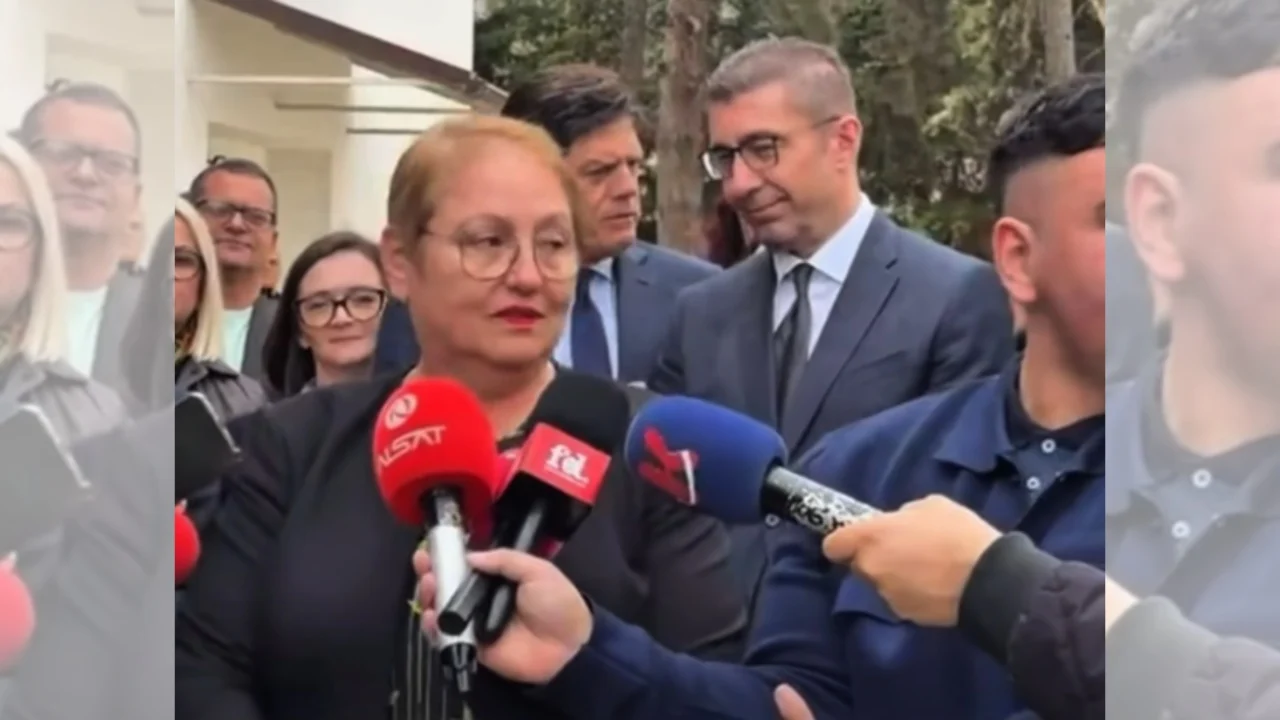  Merrni përkthyes kur vini në Tetovë   gazetari përplaset me ministren maqedonase  Nuk e di kujt i duhet 