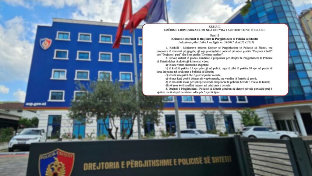 Gara për kreun e ri të Policisë  nesër firma e kryeministrit