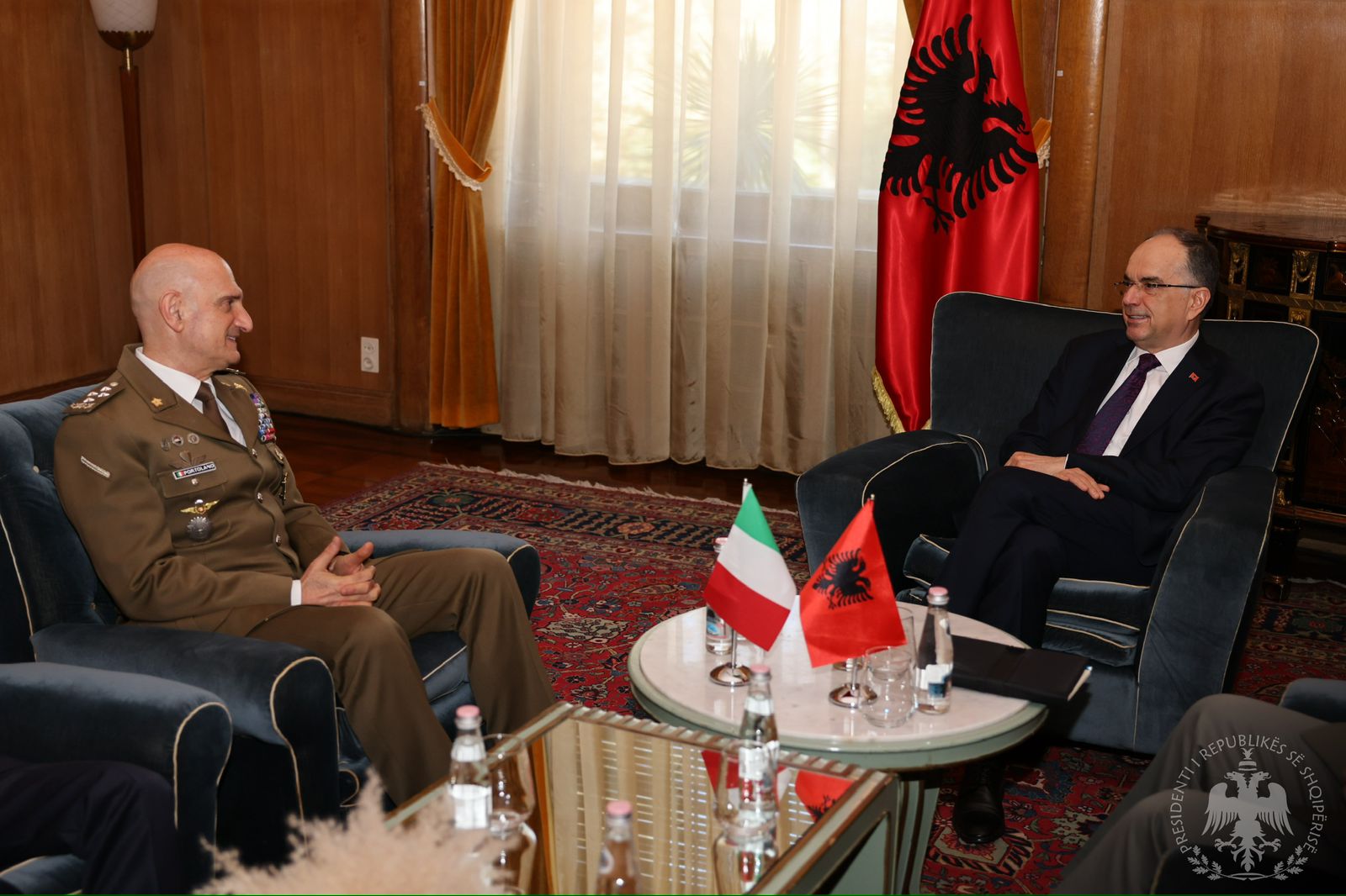 Presidenti Begaj pret Gjeneralin italian  Partneritet strategjik në mbrojtje dhe siguri