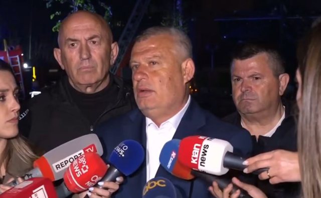 Zjarri është vënë nën kontroll, Prefekti i Tiranës: Po marrim masa për strehimin e qytetarëve të mbetur jashtë