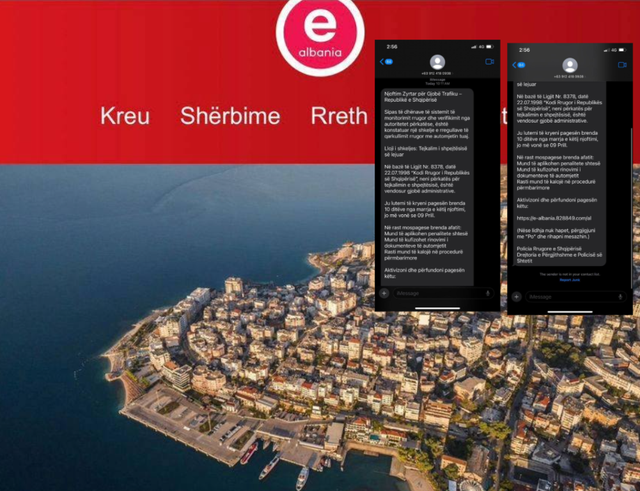 Mashtrim i ri me SMS në emër të e Albania për  gjobat e makinës   policia paralajmëron qytetarët