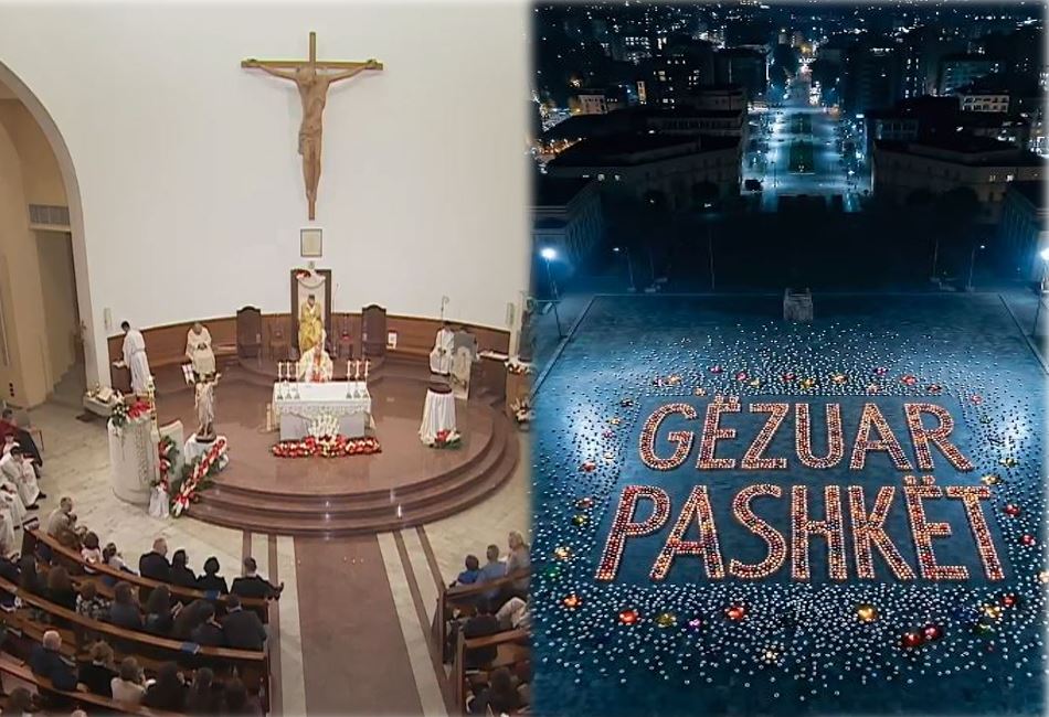 Besimtarët katolikë kremtojnë Pashkën me lutje për paqe dhe dashuri