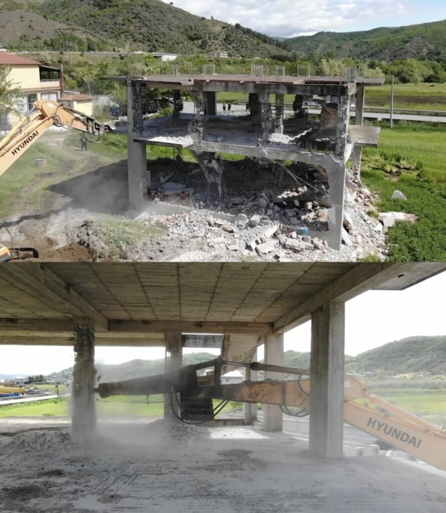 Shemben 7 objekte në aksin Elbasan Papër  i hapet rruga Korridorit 8