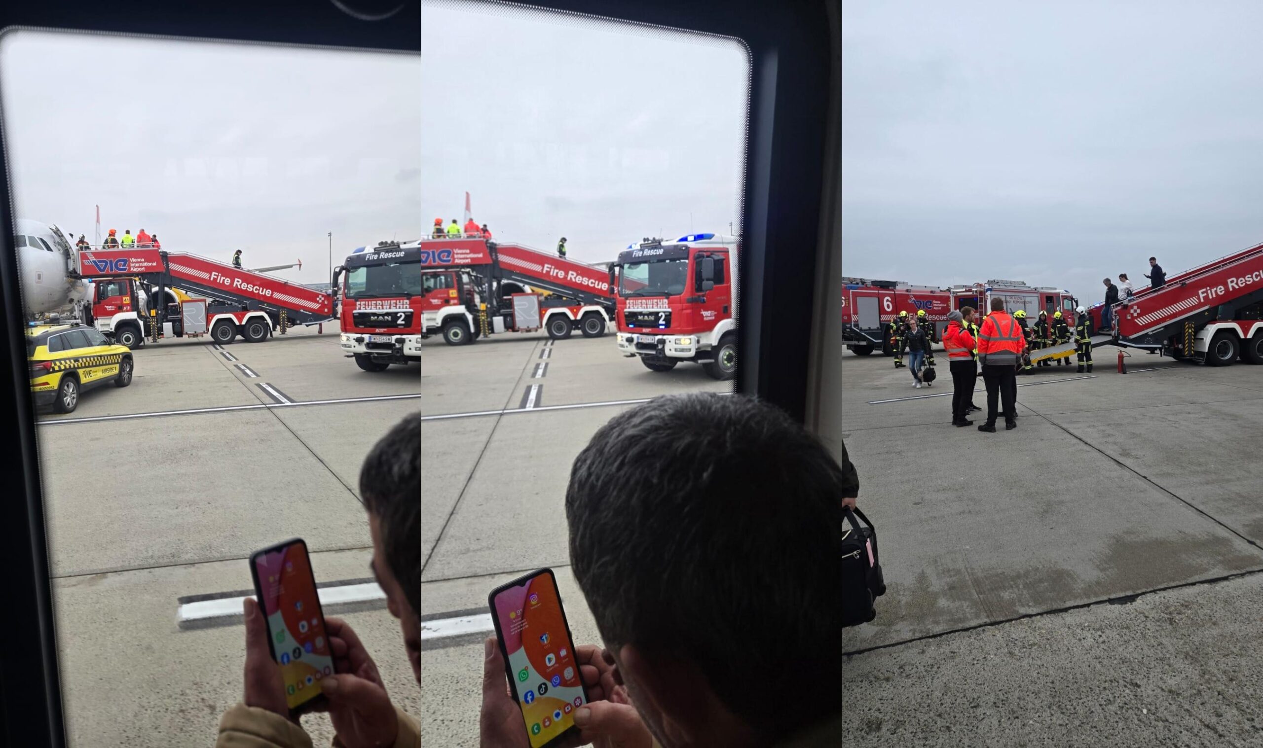 Panik në fluturimin Vjenë Tiranë  avioni kthehet pas 10 minutash fluturim  shkak tymi në bord