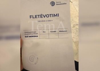 Zgjedhjet për kreun “e ri” të PD, në fletën e votimit vetëm emri i Berishës