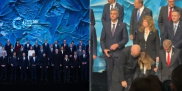 VIDEO / Rama s’i ndahet Melonit, e përqafon para liderëve në Samitin europian