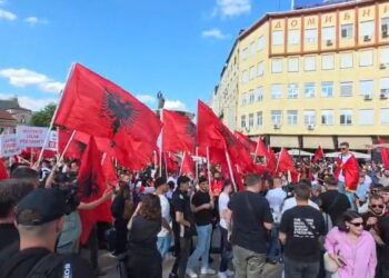 Debati për gjuhën shqipe, studentët mblidhen për protestën e thirrur në Shkup