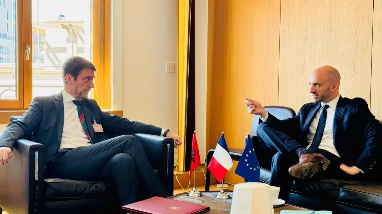  Projekte konkrete në fusha strategjike   Hoxha takim me ministrin francez  Mbështetje për anëtarësimin e Shqipërisë në BE