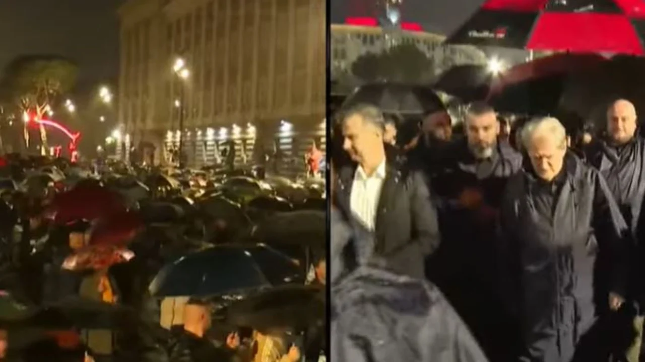 Pas mbylljes së fjalimeve  protestuesit e PD nisen drejt Ministrisë së Brendshme