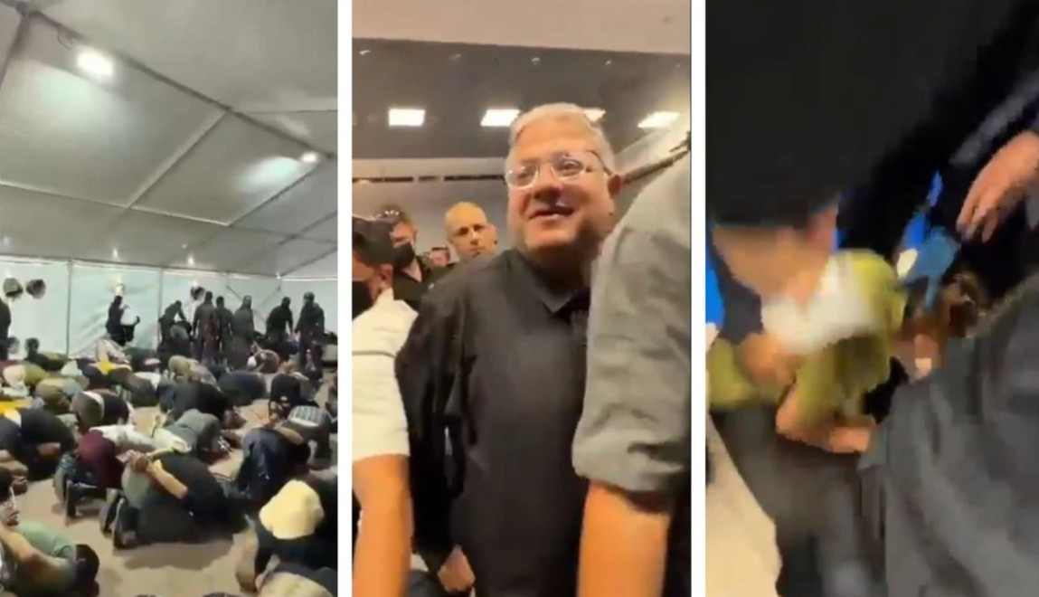 VIDEO  Aktivistët e Flotiljas lidhen të gjunjëzuar nga forcat izraelite  ministri izraelit tallet me protestuesit  indinjatë në Perëndim