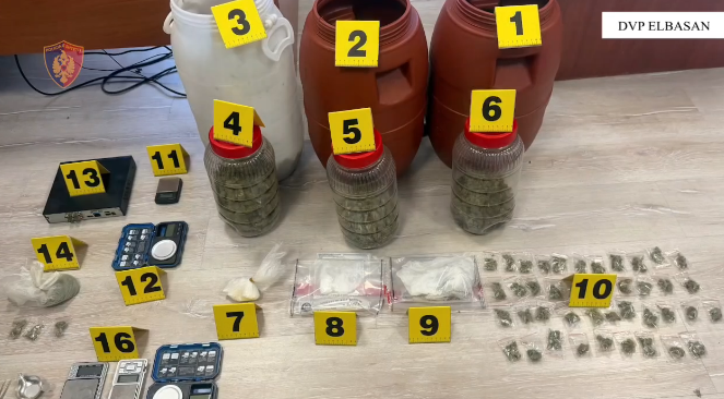 VIDEO   Zbardhet operacioni në Elbasan  16 të arrestuar  8 në kërkim dhe 27 kontrolle banesash