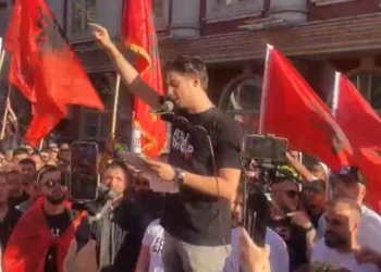 Protesta për gjuhën shqipe në RMV, organizatori: Po provokohemi gjatë tubimit!