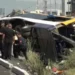 Një viktimë dhe disa të plagosur, dalin pamjet me dron nga aksidenti tragjik i furgonit me pasagjerë në Tiranë
