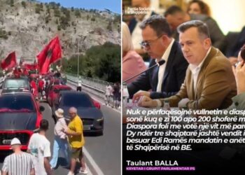 Protesta, Balla: Diaspora foli me votë një vit më parë! Nuk përfaqësohet me 100 apo 200 makina