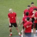 Zhvillohet seanca e stërvitore e Kombëtares para ndeshjes miqësore Izraelit, lojtarët ndahen në grupe