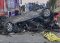 Tragjike në Itali, tre të rinj humbin jetën pasi makina doli nga rruga dhe u rrokullis disa herë në asfalt