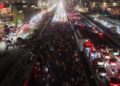 VIDEO / Radhë kilometrike makinash në Tiranë-Durrës, si e bllokuan protestuesit autostradën për disa orë