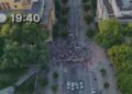 VIDEOLAJM/ Dita e 28-të, pamjet me dron zbulojnë pjesëmarrjen në protestë