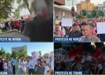 Protesta shtrihet në të gjithë Shqipërinë dhe jashtë vendit: Mijëra qytetarë në Elbasan, Korçë dhe Mynih