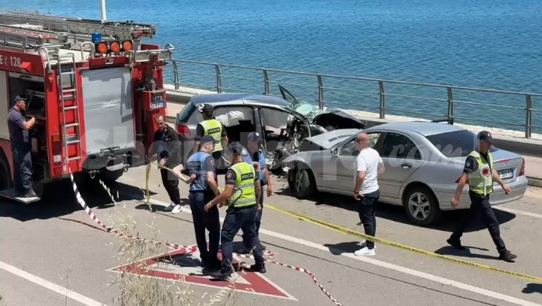 Aksident i rëndë në aksin Pogradec Lin  humb jetën një grua  plagosen katër persona