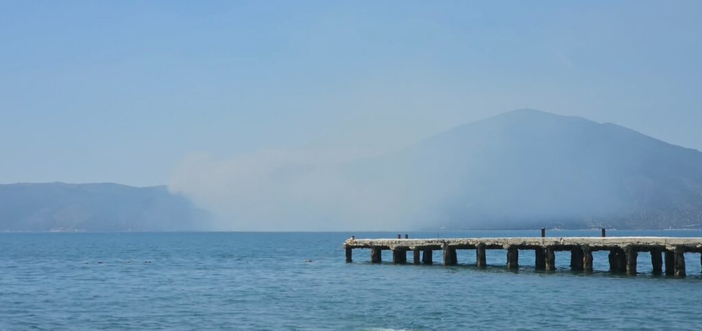 Zjarr në Raven të Karaburunit, flakët përfshijnë një sipërfaqe të konsiderueshme kullotash