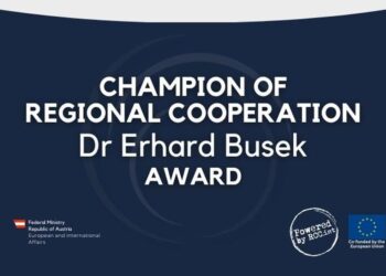 Hapen nominimet për Çmimin “Kampioni i Bashkëpunimit Rajonal Dr Erhard Busek” për vitin 2025