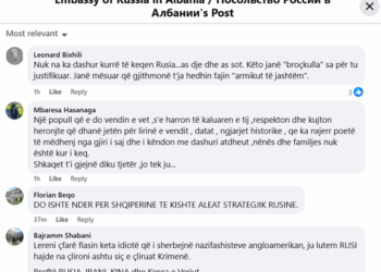 “Rroftë Rusia, Irani dhe Kina”, mesazhet në faqen e ambasadës ruse kundër qeverisë shqiptare