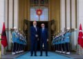 FOTO / “Me mikun e çmuar…”, Rama takohet me Erdogan pas Samitit të NATOs-. Ja çfarë thotë Kryeministri