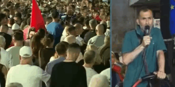 Gjuhë vulgare dhe thirrje raciste, ja fjalimet nga podiumi i protestës së 34-ët