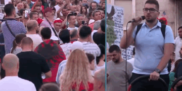 VIDEO/ Pas bizneseve dhe artistëve, në shënjestër edhe pensionistët, protestuesi: Turp që nuk jeni këtu