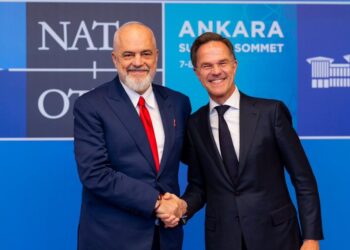 VIDEOLAJM / Samiti i NATO-s në Ankara, Rama pritet nga Rutte