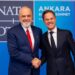 VIDEOLAJM / Samiti i NATO-s në Ankara, Rama pritet nga Rutte