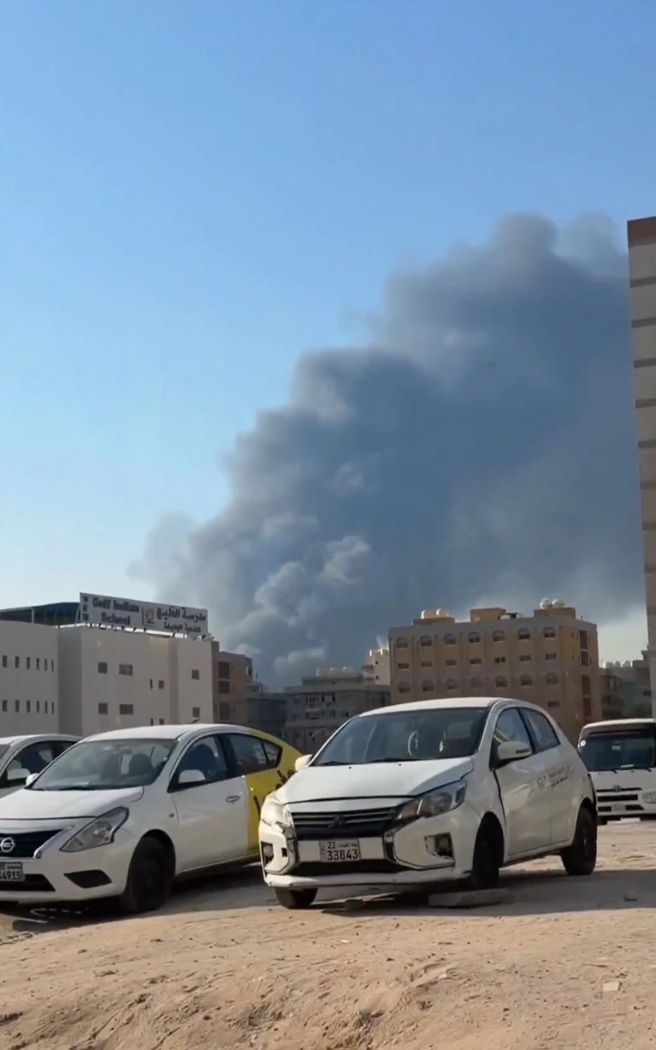 Sulmet iraniane godasin Kuvajtin  shpërthejnë zjarre në centrale energjie  plagosen zjarrfikësit
