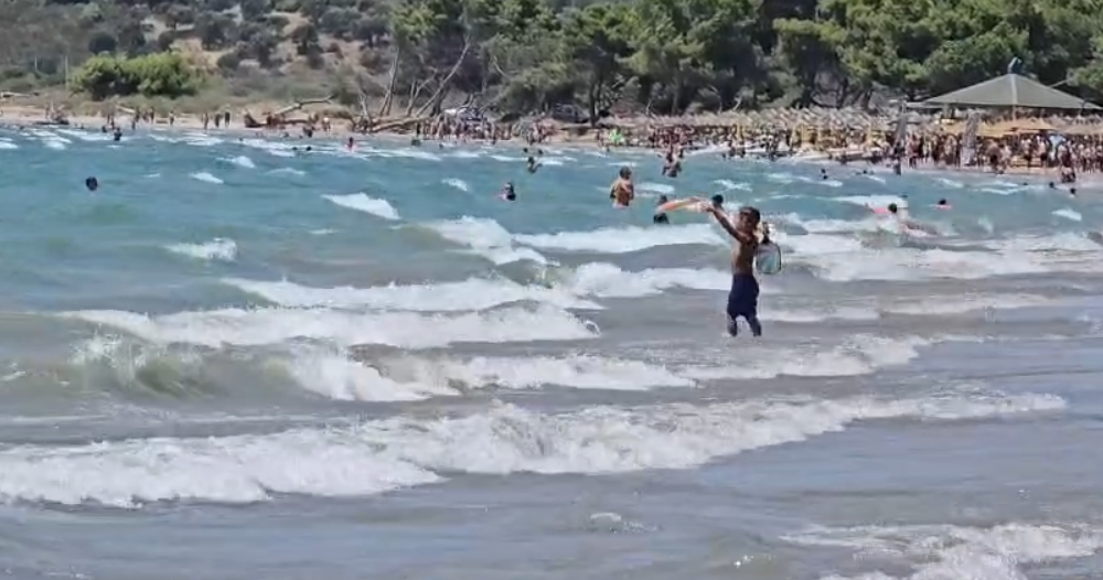 VIDEO  Era  trazon  detin  autoritetet ngrenë flamurin e kuq në plazhet e Vlorës 