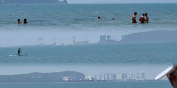 Fenomen i çuditshëm në Gjirin e Lalzit, një qytet shfaqet në horizont, pamjet bëhen virale (VIDEO)