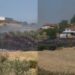 Zjarr në Belsh/ Flakët përhapen me shpejtësi, rrezikohen banesa dhe parcela me ullinj