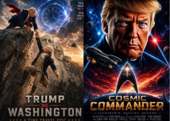 Trump publikon një seri imazhesh me AI, shpëton George Washington, sulmon Iranin dhe nënkupton rikandidim në 2028