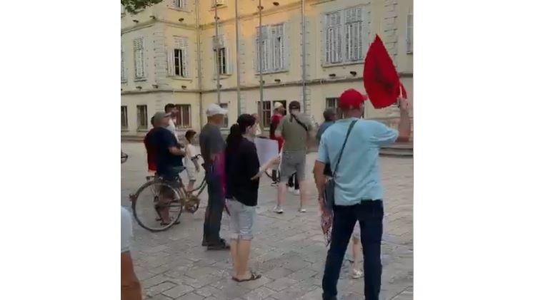 VIDEOLAJM   Nëntë qytetarë në Shkodër çohen në protestë për flamingot