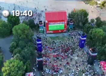 Tkurret protesta në ditën e 38-ë, pamjet me dron në orën 19:40 tregojnë prani më të lartë qytetarësh në FanZonë