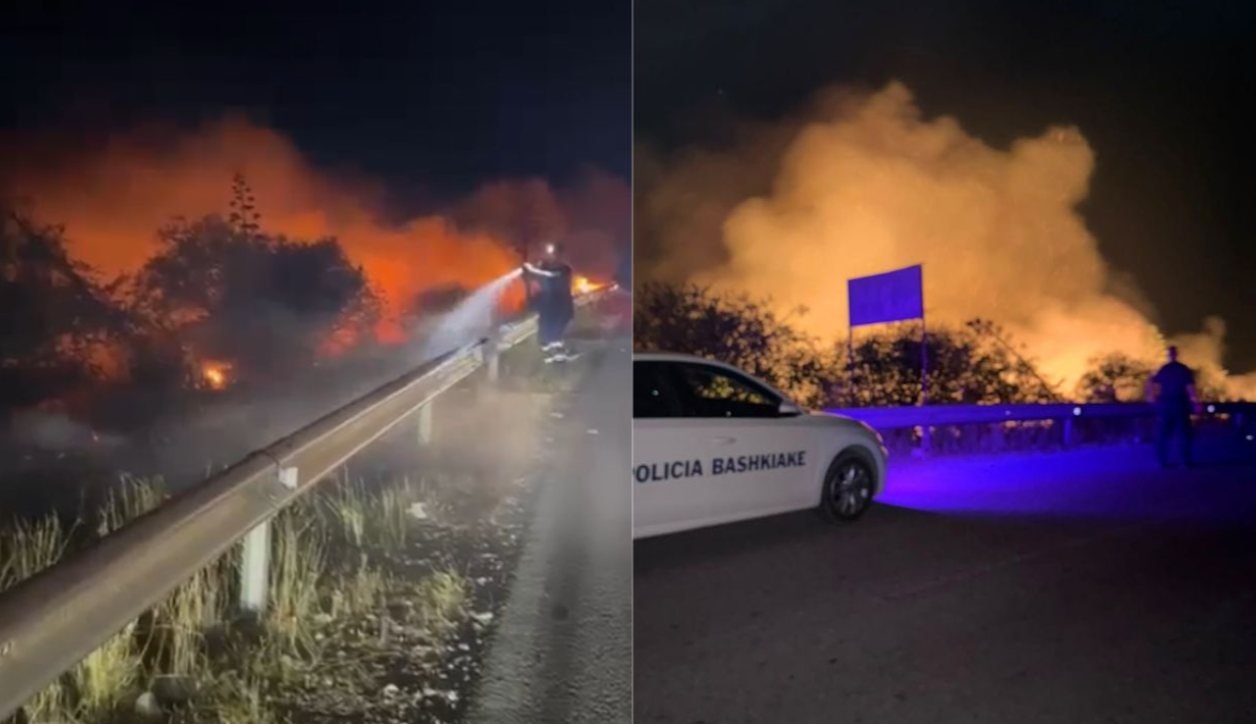 Tre vatra zjarri përfshijnë Porto Palermon  shmanget përhapja e flakëve