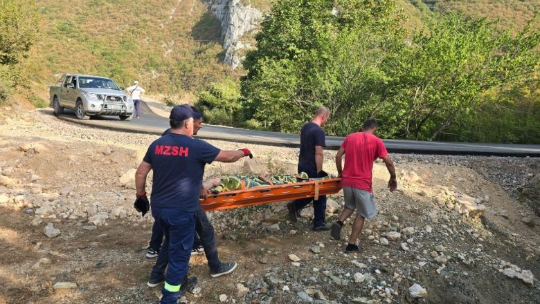 Aksident tragjik në Mirditë  Makina del nga rruga dhe përfundon në greminë  1 viktimë dhe 2 të plagosur