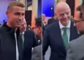 Gjesti i Ronaldos pas takimit me Infantinon bëhet viral! Në kulmin e presionit ndaj kreut të FIFA-s, pamjet ndezin rrjetin