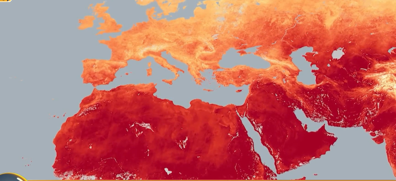 NASA zbulon përmasat e valës së të nxehtit që ka përfshirë Evropën  temperatura mbi 40°C dhe rreth 10 mijë vdekje të shtuara