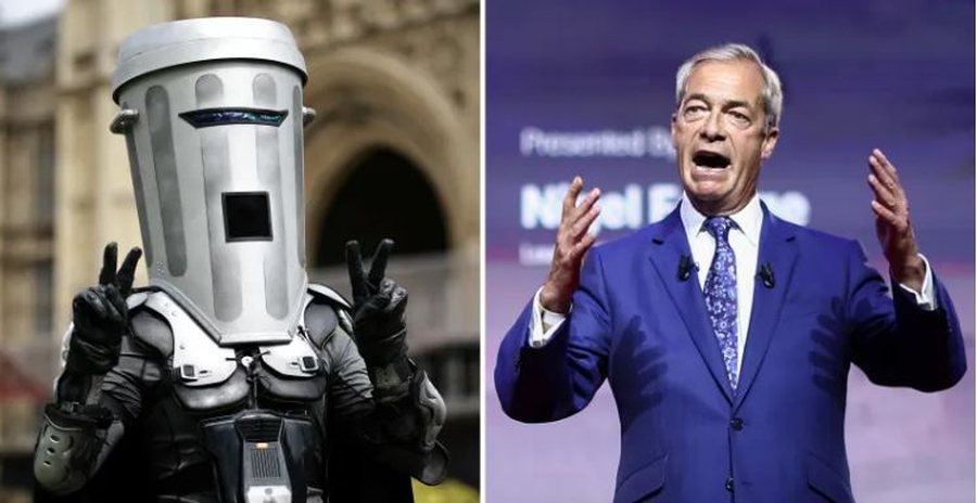 Farage merr mandatin e deputetit   armiku  i shqiptarëve fiton përballë  koshit të plehrave 