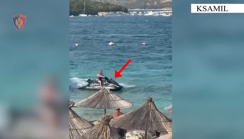 Rrezikoi pushuesit me Jet Ski në plazhin e Ksamilit  gjobitet me 500 mijë lekë