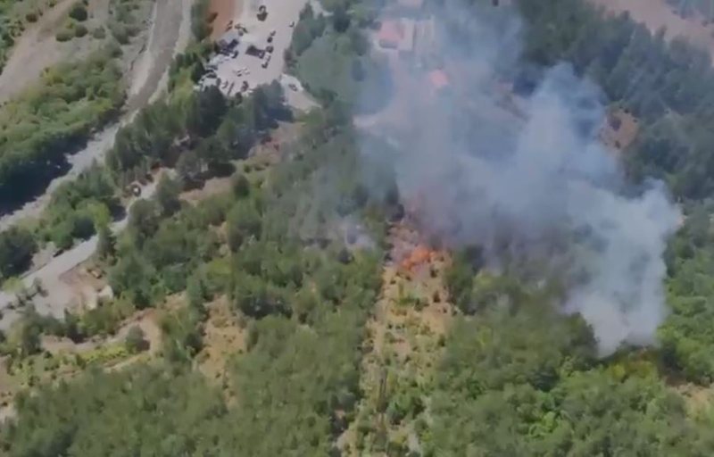 Flakët shkrumbuan një sipërfaqe të konsiderueshme pyjore në Fushë Arrëz  shkak pakujdesia e disa fëmijëve