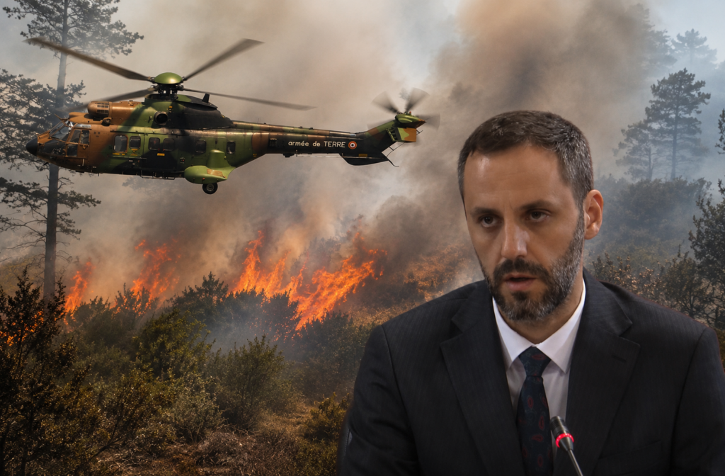 Zjarret në Finiq  Lamallari  Situatë e vështirë  Punojmë nga toka e ajri për shuarjen
