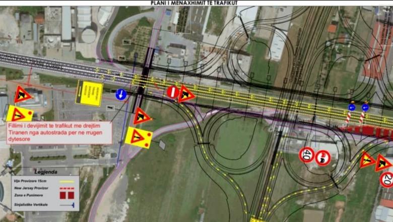 Zgjerimi i mbikalimit të Rinasit  bllokohet gjatë natës në 6 7 gusht autostrada Tiranë Durrës